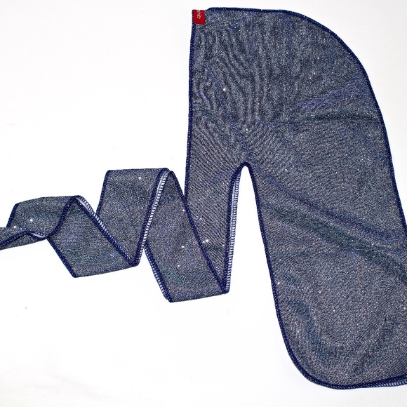 Ice Blue Glitter Durag - Picture 1 of 1